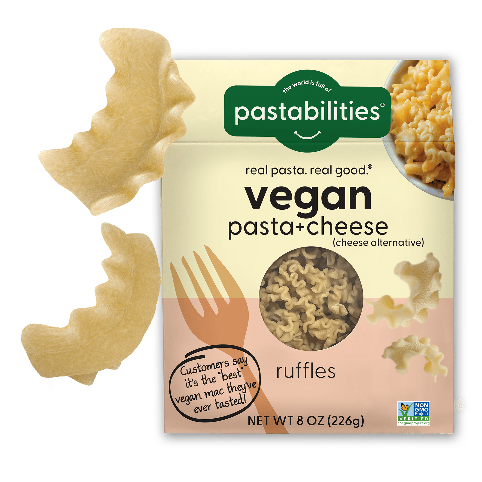 Vegan Ruffles Mac and Cheese - World of Pastabilities