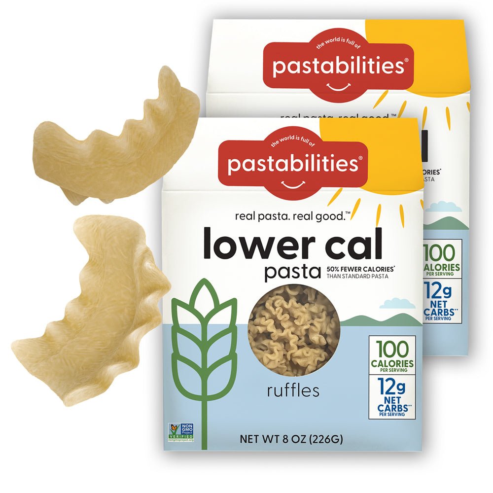 Lower Cal Pasta - Low Carb & Calorie - Ruffles - World of Pastabilities