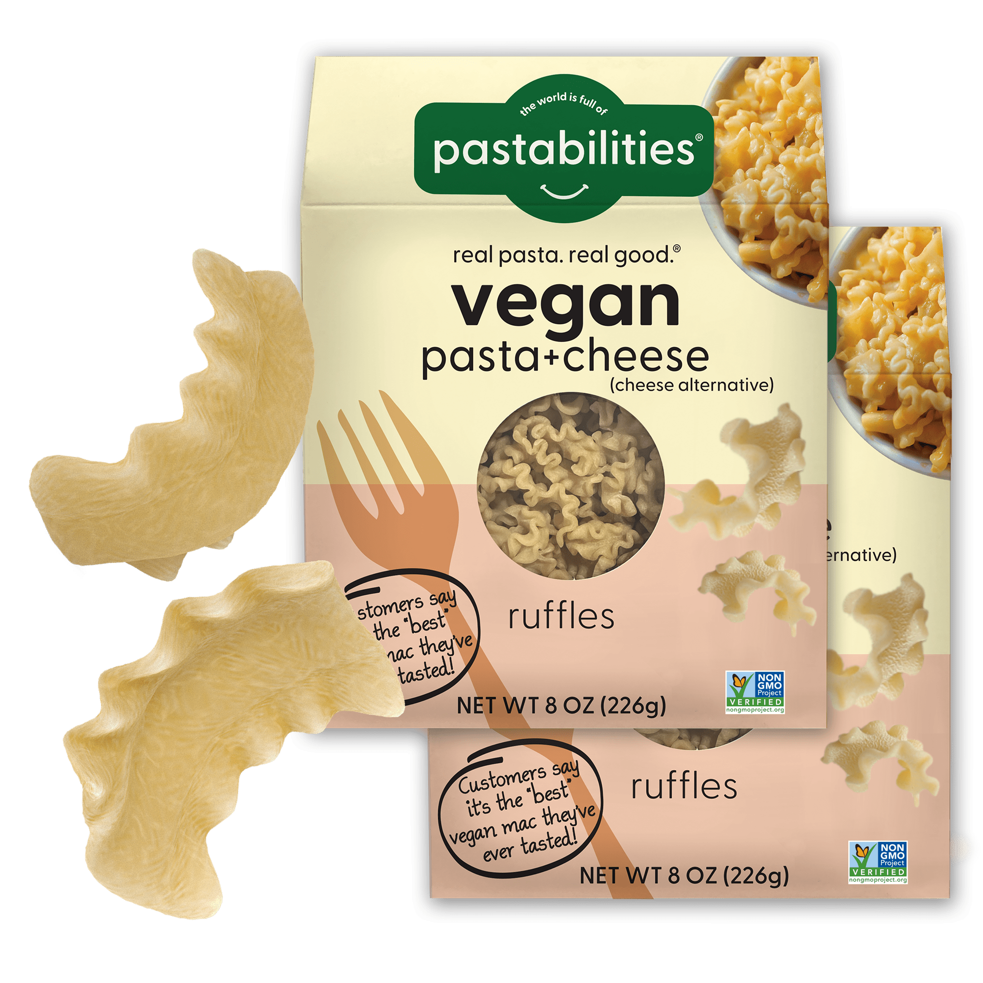Vegan Ruffles Mac and Cheese - World of Pastabilities
