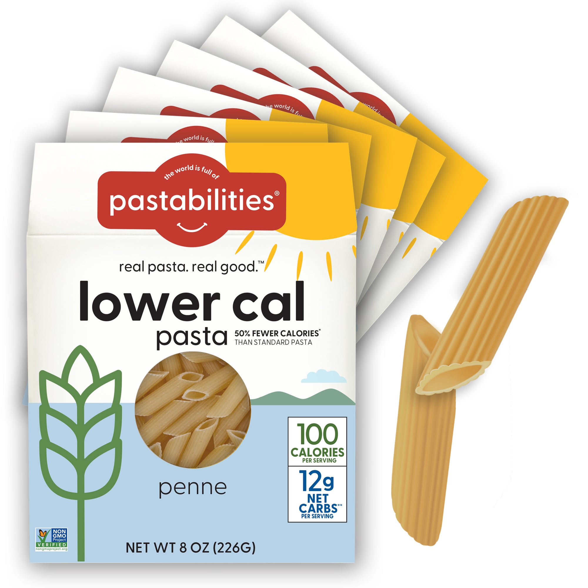 Lower Cal Pasta - Low Carb & Calorie – Penne - World of Pastabilities