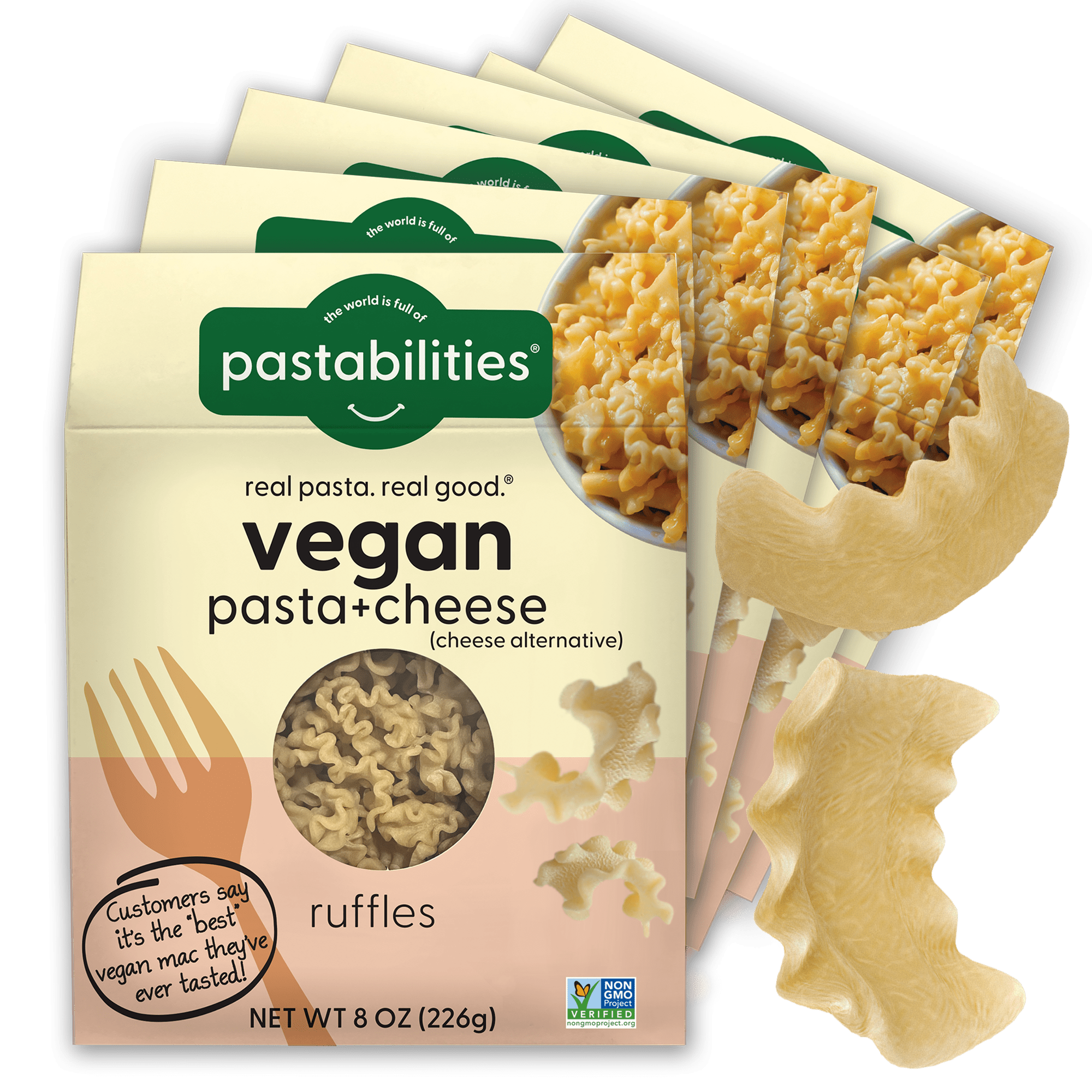 Vegan Ruffles Mac and Cheese - World of Pastabilities