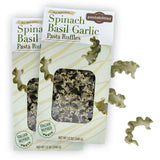 Spinach Basil Garlic Pasta Ruffles - World of Pastabilities