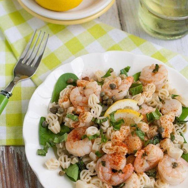 Lemony Shrimp & Scallop Pasta with Basil - World of Pastabilities
