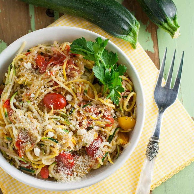 Zucchini Noodles with White Wine Sauce - World of Pastabilities