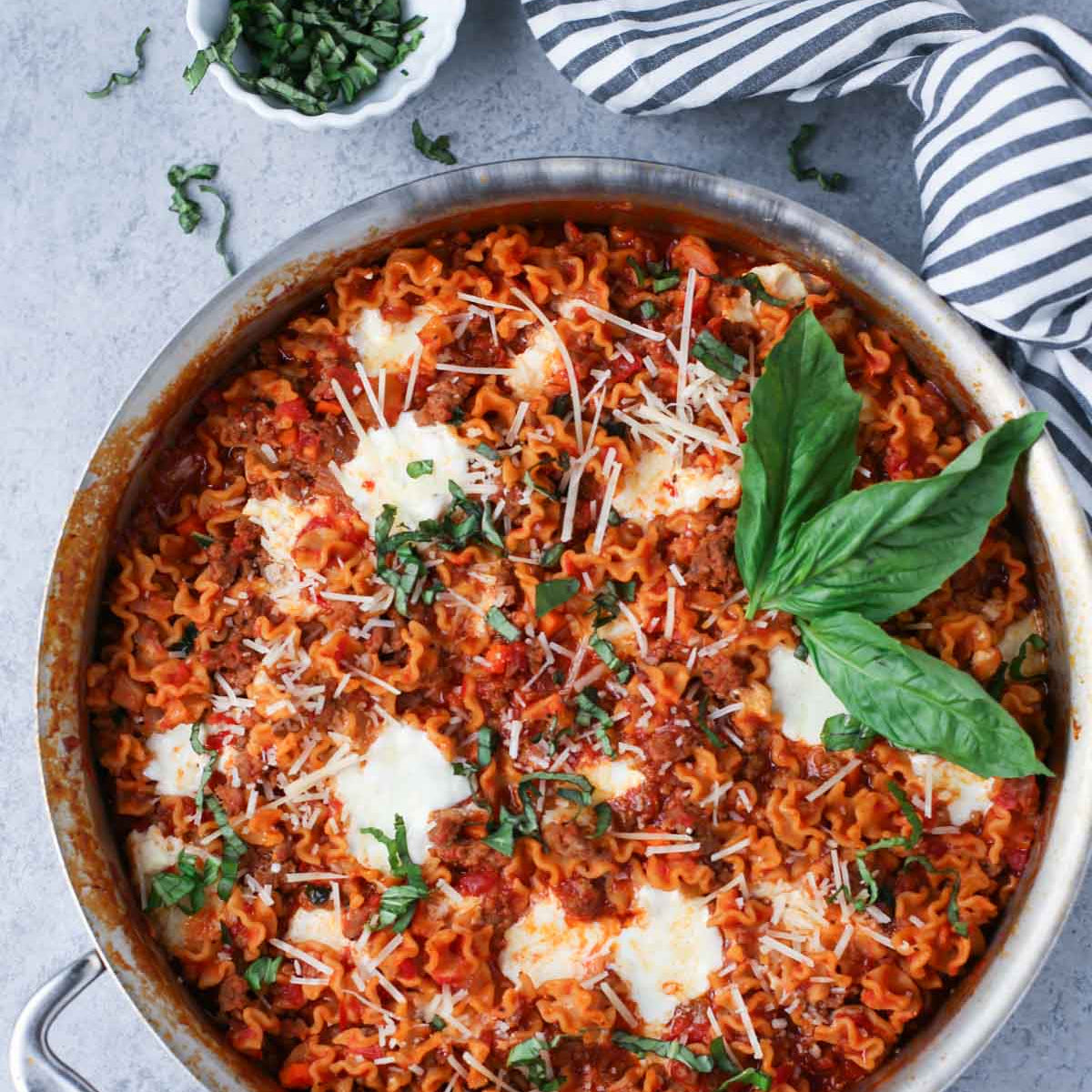 Deconstructed Lasagna with Low Carb Pasta - World of Pastabilities