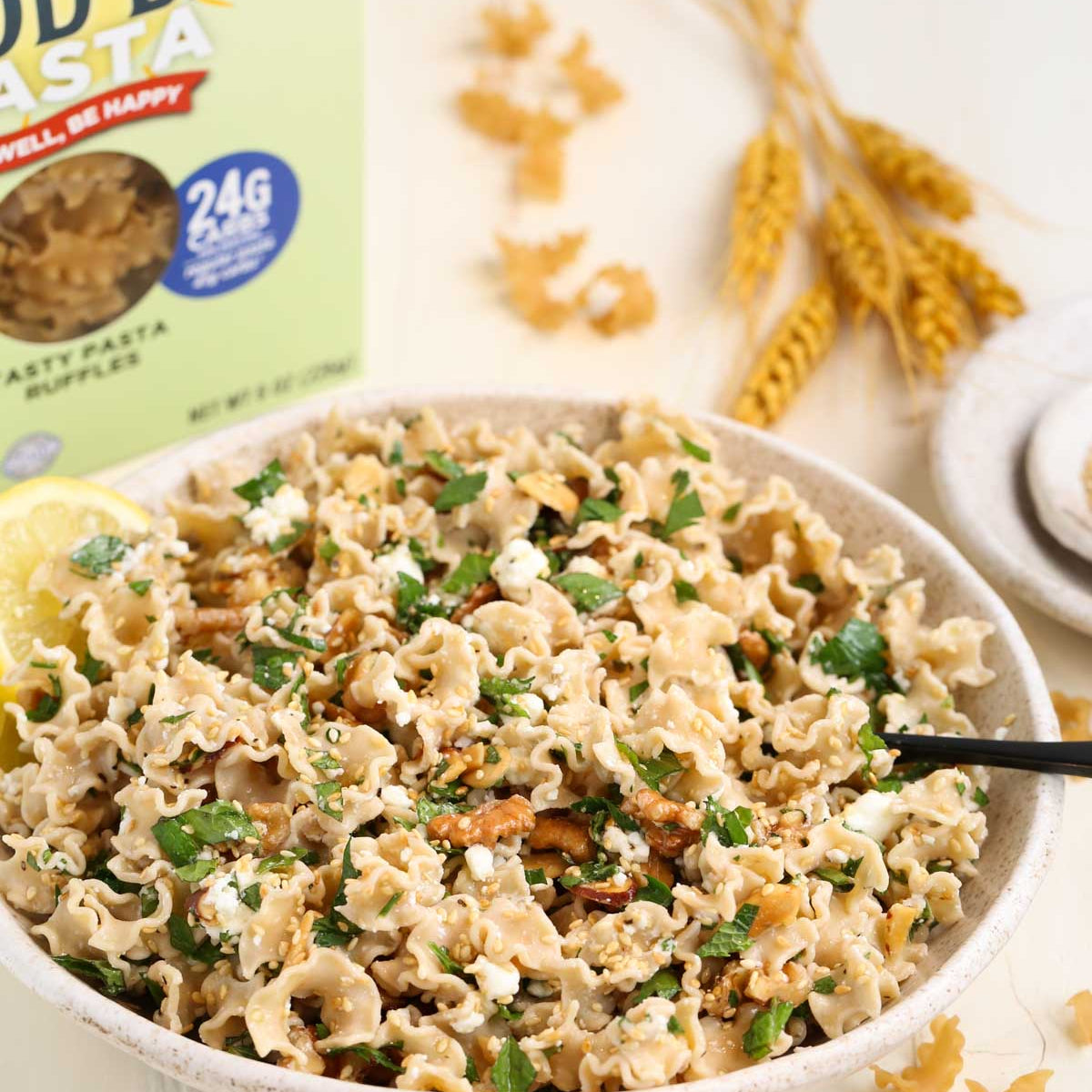 Toasted Nut & Feta Low Carb Pasta - World of Pastabilities