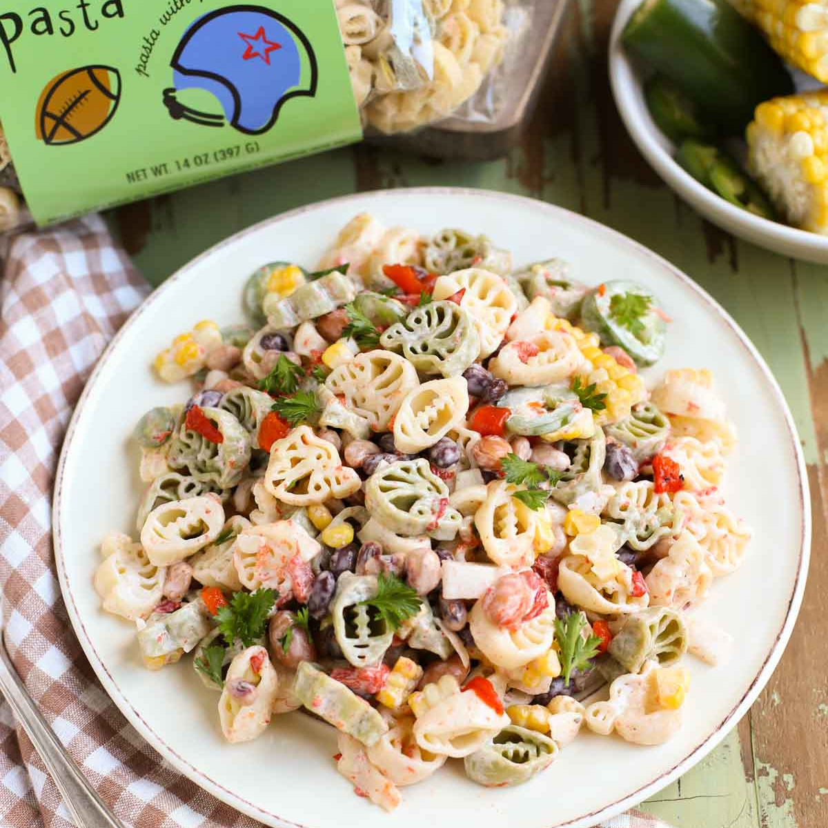 Hail Mary Tailgate Pasta Salad - World of Pastabilities