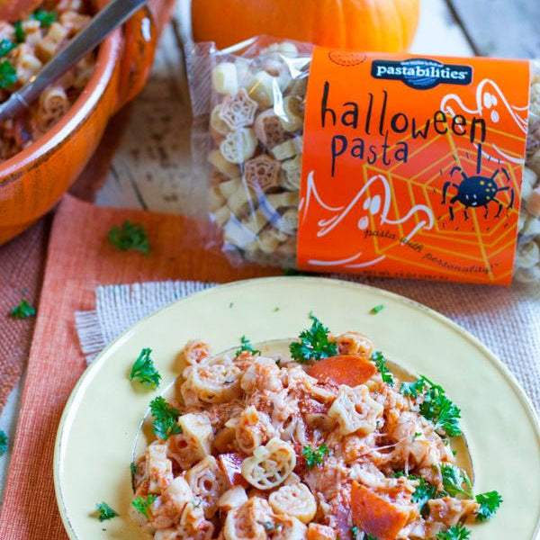 Pepperoni Pizza Halloween Pasta - World of Pastabilities