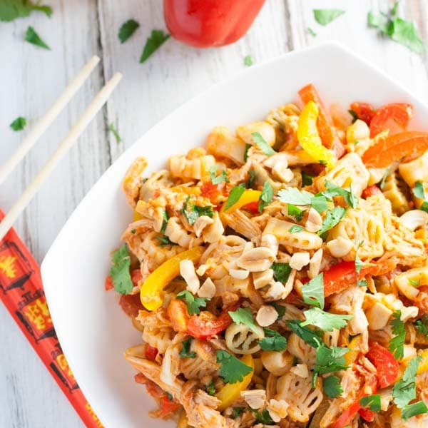 Thai Chicken Pasta - World of Pastabilities