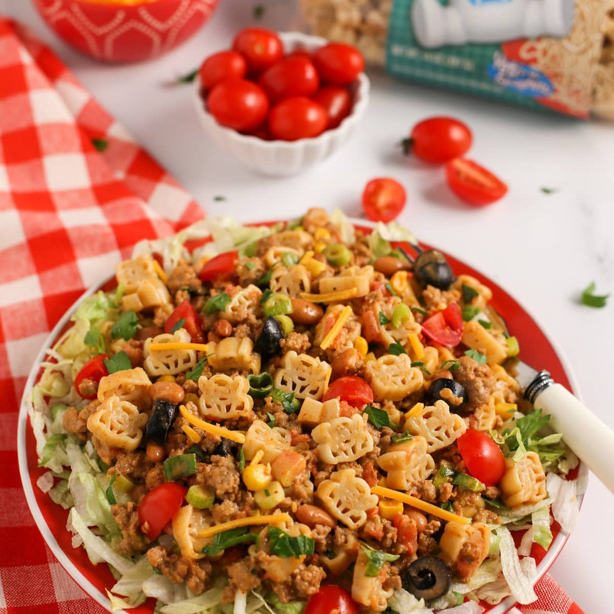 Turkey Taco Pasta with Yeti Pasta - World of Pastabilities