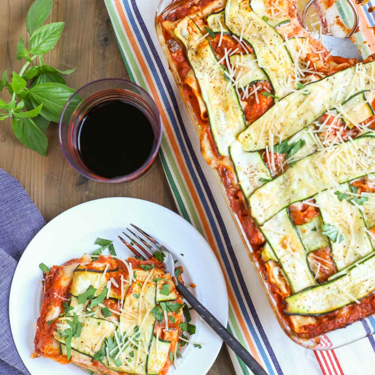 Pretty Zucchini Lasagna - World of Pastabilities