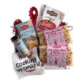 Front view of two 14 oz Dance Dance Dance pasta bags showcasing dancer-shaped pasta and pink label on white background
