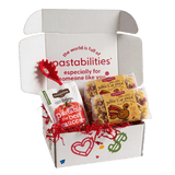 Front view of Gobble Gobble Turkey Pasta bag showcasing tri-color turkey-shaped noodles on white background