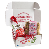 Front view of Princess Pasta 2-pack showing pink Princess Pasta label and crown- and castle-shaped noodles on white background