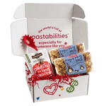 Front view of two 14 oz bags of Penguin Party Pasta showcasing penguin-shaped fun pasta on white background