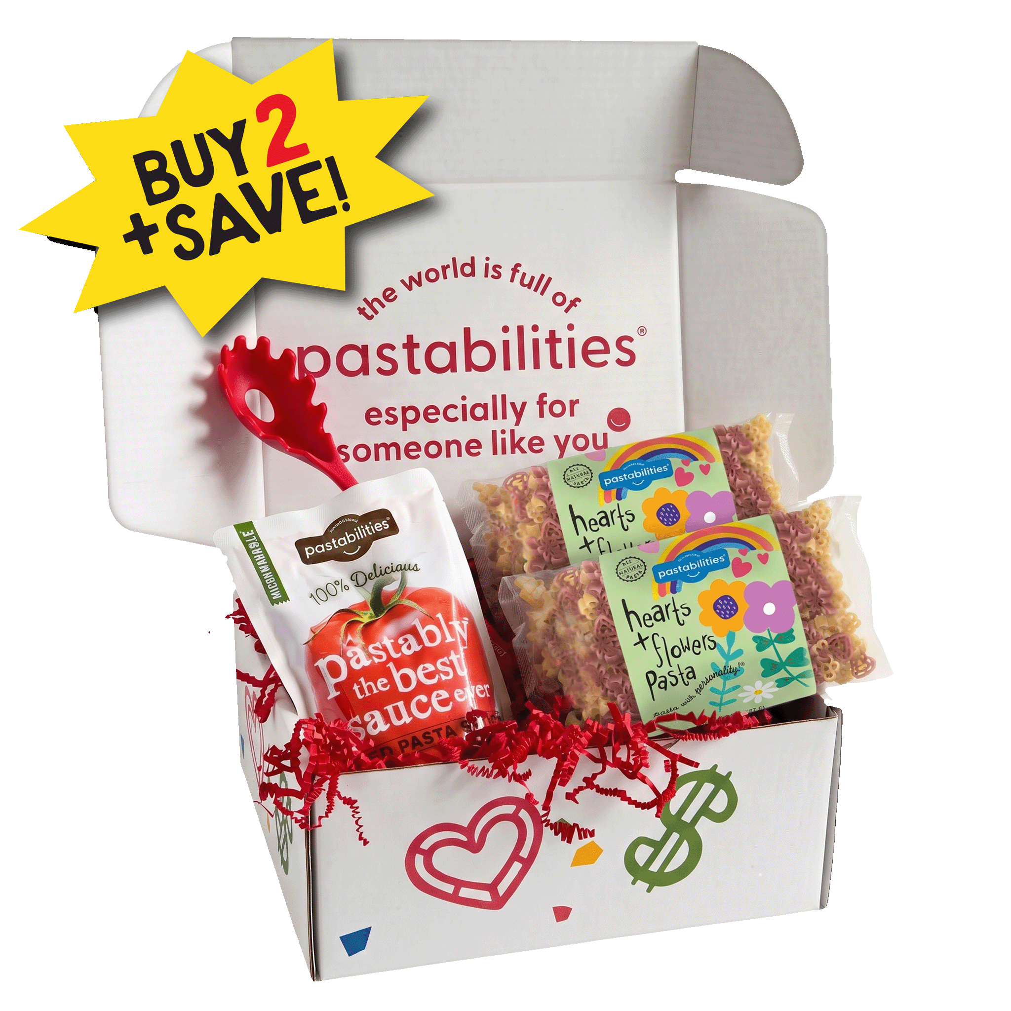 Hearts & Flowers Gift Box - World of Pastabilities