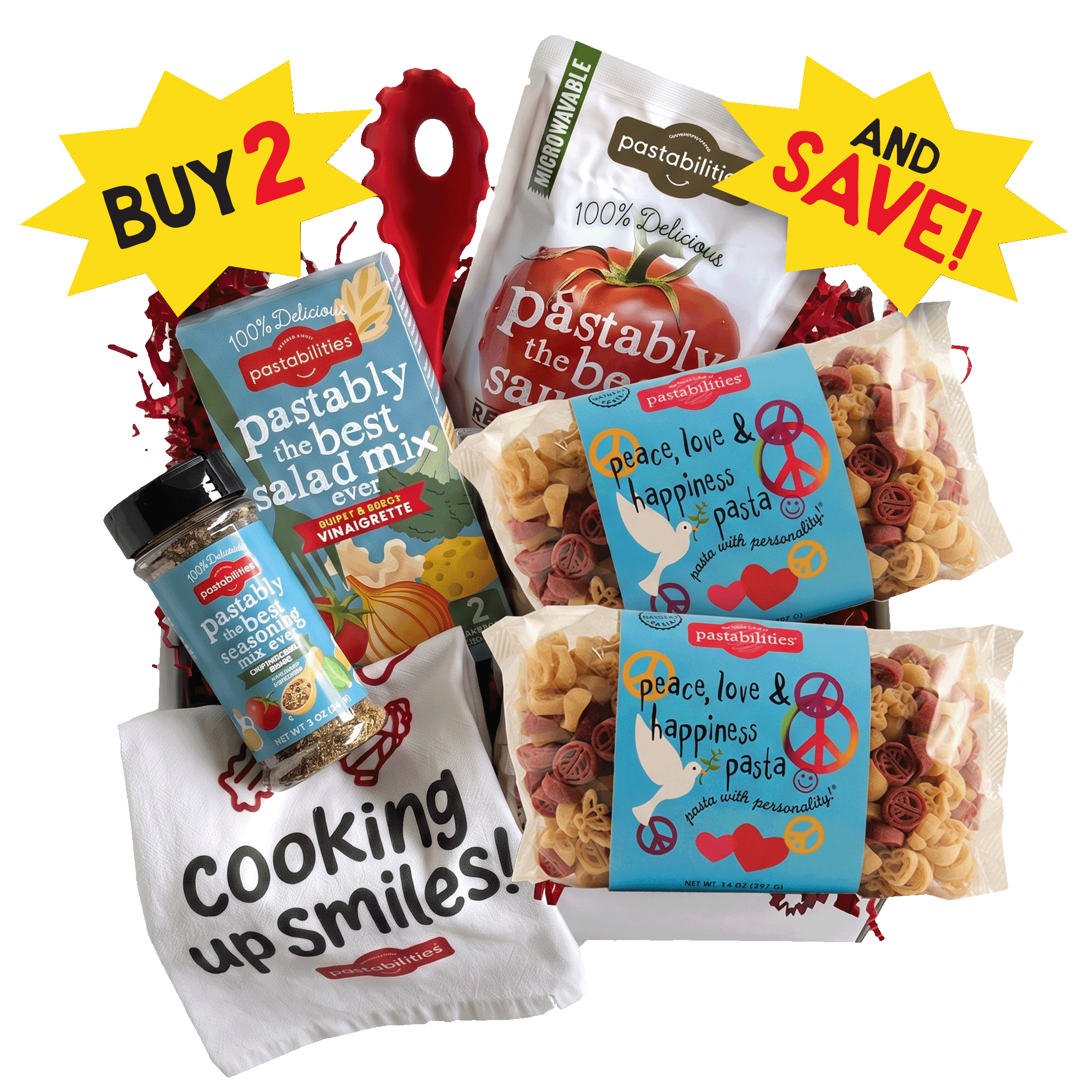 Peace Love Happiness Deluxe Box - World of Pastabilities
