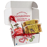 Front view of American Pride Pasta bag showing fun-shaped pasta, 14 oz, 100% durum wheat with natural vegetable powders